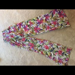 Flowy flower pants